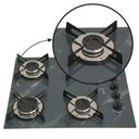 Ver imagem 4 de Cooktop Chapa 4bocas Ultra Chama 127/220v Marmo Cinza