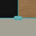 Ver imagem 3 de Conjunto Rack e Painel Cedro Sálvia 160cm 180cm MDP Porta de Correr Preto Móveis Carraro
