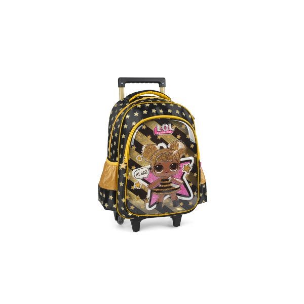 Kit Mochila Infantil Esoclar Rodinha Gatinho Glitter Yepp - Kit