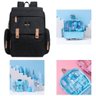 Kit Mochila Bolsa Maternidade e Higiene Bebê Neném 13 Itens:preto+azul - 3