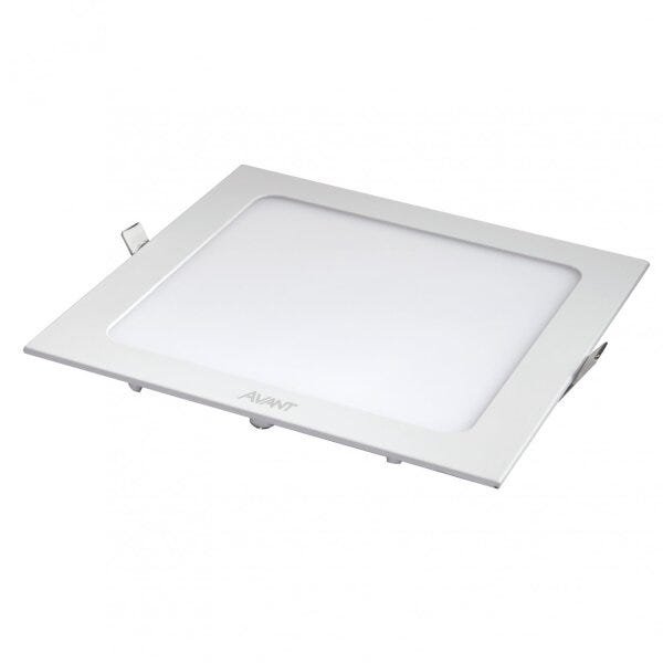 Painel LED Quadrado de Embutir POP 12cmx12cm 6500K 6W Branco Bivolt Avant
