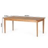 Conjunto Mesa de Jantar Retangular em Madeira Maciça 186cm com 8 Cadeiras Eames Eiffel - Branco - 5