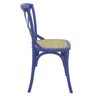 Kit 4 Cadeiras Decorativas Sala de Jantar Cozinha Danna Rattan Natural Azul - Gran Belo - 7