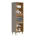 Ver imagem 2 de Paneleiro Allure 4 Portas 100% Mdf Jequitibá/gris Fosco - Linea Brasil