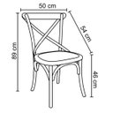 Ver imagem 2 de Kit 6 Cadeiras Decorativas Sala de Jantar Cozinha Danna Rattan Natural Bétula- Gran Belo