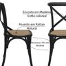 Kit 6 Cadeiras Decorativas Sala de Jantar Cozinha Danna Rattan Natural Preta - Gran Belo - 3