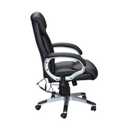 Kit 2 Cadeira de Escritório Home Office Ceuta Giratória com Massagem Pu Preta - 5