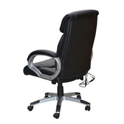 Kit 2 Cadeira de Escritório Home Office Ceuta Giratória com Massagem Pu Preta - 6