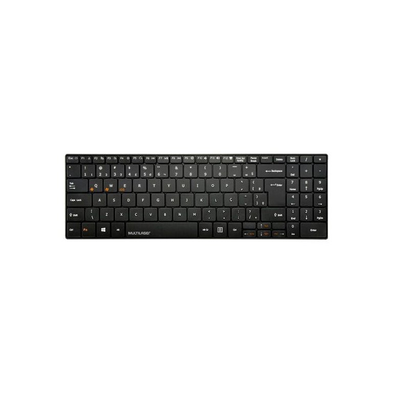 Teclado Multilaser 3 em 1 Sem Fio Bluetooth Preto - TC220 TC220