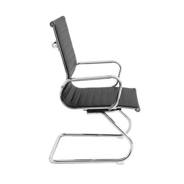 Cadeira Executiva Escritório Royal Fixa Pu Preta  - 7