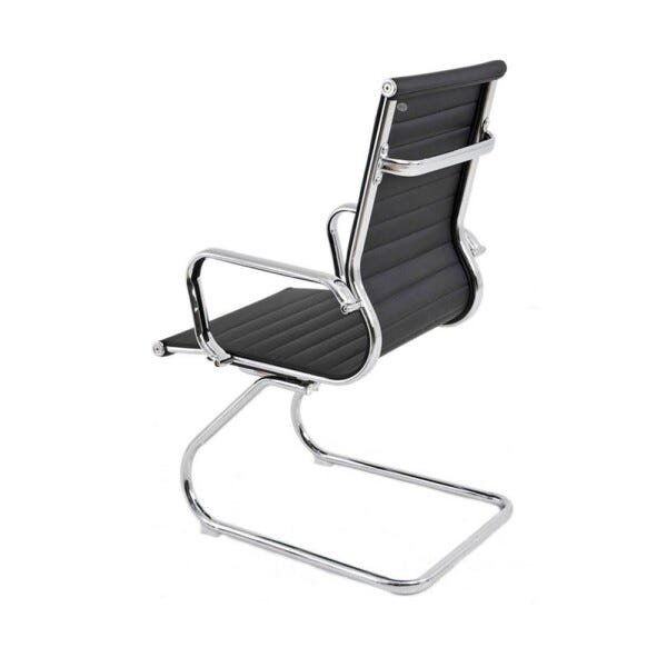 Cadeira Executiva Escritório Royal Fixa Pu Preta  - 8