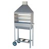 Churrasqueira Espetinho Inox 60x25 Com Coifa Inox e 2 Grelhas 57x25 - 2