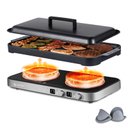 Ver imagem 1 de Amzchef Fogão de Indução Duplo com Chapa Removível, 2 Queimadores, 1800w