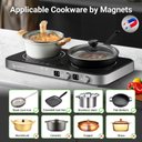 Ver imagem 3 de Amzchef Fogão de Indução Duplo com Chapa Removível, 2 Queimadores, 1800w