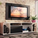 Ver imagem 2 de Rack Cancun e Painel Tv até 58" Branco/preto Madesa