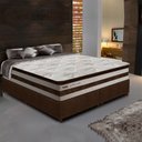 Ver imagem 6 de Cama Box Queen Colchão Molas Ensacadas 30Cm Branco Marrom