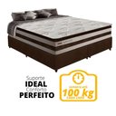 Ver imagem 5 de Cama Box Queen Colchão Molas Ensacadas 30Cm Branco Marrom