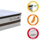 Ver imagem 3 de Cama Box Queen Colchão Molas Ensacadas 30Cm Branco Marrom