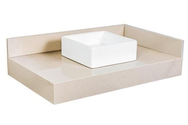 Bancada de Banheiro Quartzo Stone Italiano 70cmx40cm - 2