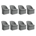 Ver imagem 1 de Kit 8 Poltronas Decorativas Malli Boucle - Pallazio Cor:Grafite