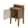 Kit 2 Mesas de Cabeceira 100% Mdf Porta Reversível Detalhes Curvos - 8