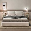 Ver imagem 2 de Kit 2 Mesas de Cabeceira 100% Mdf Porta Reversível Detalhes Curvos