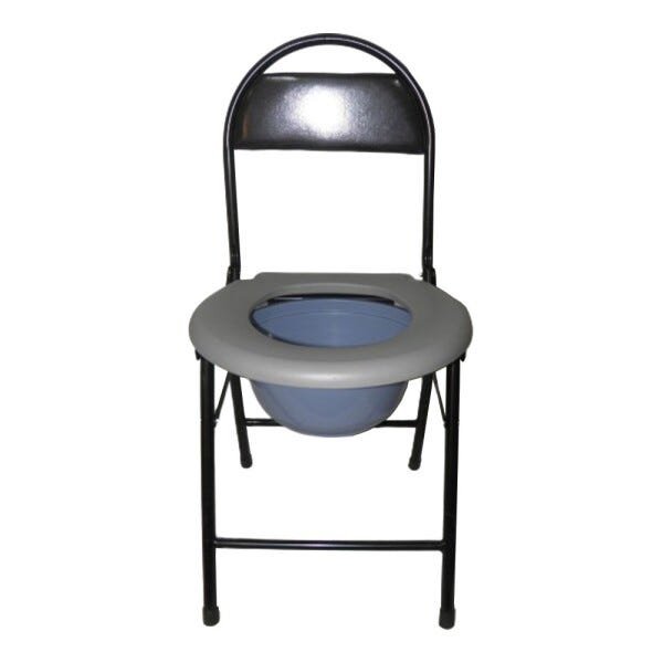 Cadeira De Banheiro Cadeirante Deficiente Idoso Dobravel Vaso Aço - 2