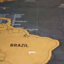 Mapa Mundi Raspar Viagens Raspadinha Scratch Map 80x60cm Quadro Presente - 4