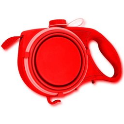 Coleira Guia Porta Água Cachorro Gatos Passeio 1,30 Metros Porta Sacos - 1 Coleira Guia Porta Água Cachorro Gatos Passeio 1,30 Metros Porta Sacos - 1