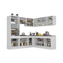 Ver imagem 4 de Cozinha Completa Canto Modulada Veneza Mp2249 Multimóveis + Brinde Jogo de Panelas Tramontina Branco