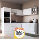 Ver imagem 1 de Cozinha Completa Canto Modulada Veneza Mp2249 Multimóveis + Brinde Jogo de Panelas Tramontina Branco