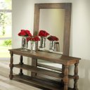 Ver imagem 2 de Espelho Retangular Decorativo com Moldura 200x100 Fiore Canela - Gran Belo