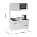 Ver imagem 2 de Cozinha Compacta Marina 122,5cm Soluzione Móveis