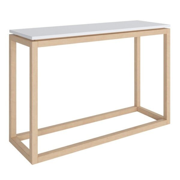 Mesa de Apoio Decorativa Oreo Natural/Branco - Gran Belo - 1