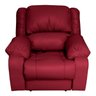 Poltrona do Papai Reclinável Elétrica com Massagem Magnum Couro (PU) Vermelho - Gran Belo - 1