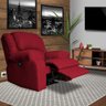 Poltrona do Papai Reclinável Elétrica com Massagem Magnum Couro (PU) Vermelho - Gran Belo - 7