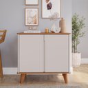 Ver imagem 6 de Aparador Buffet 2 Portas Mdf 85 Cm 22139 Cinamomo Off White Molci