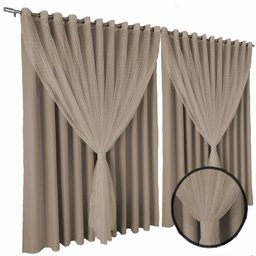Cortina Blackout Blecaute Miami 5,00 X 2,60 Quarto Bege - 3