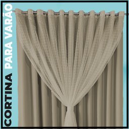 Cortina Blackout Blecaute Miami 5,00 X 2,60 Quarto Bege - 4