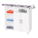 Ver imagem 1 de Tabua De Passar Roupa At Branca 2 Portas C/ Apoio Para Ferro PASSE BEM