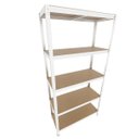 Ver imagem 2 de Estante de Aço 5 Nivieis com Mdf Cru Reforçada 180x90x37 40 Kg por Nivel