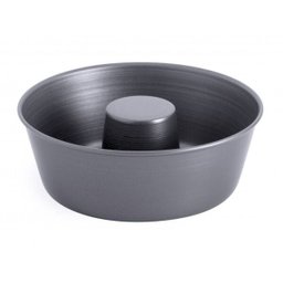 Forma Assadeira para Bolo e Torta de Alumínio Antiaderente Cinza Enjoy 18Cm - 1