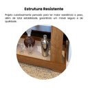 Ver imagem 6 de Conjunto 3 Peças Sala de Estar Mesa de Centro Prime Carrinho Bar Rosé e Painel Belluno