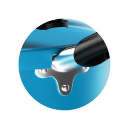 Pipoqueira de Alumínio Antiaderente com Cabos de Baquelite e Fundo Retificado Azul 22Cm - 4