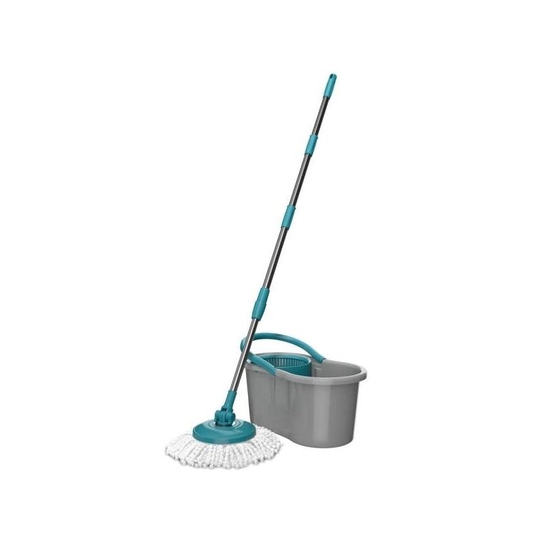 Mop Giratório Fit 3 em 1 com 3 Refis Diferentes Prático e Durável