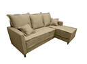 Ver imagem 1 de Sofá com Chaise Bolonha - Linho Bege 02