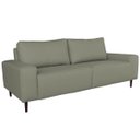 Ver imagem 1 de Sofá 03 Lugares Sala de Estar Recepção 240cm Bipartido Brad Couro Fendi G58 - Gran Belo