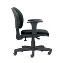 Ver imagem 3 de Cadeira 323 com Bracos Assento Courino Preto Base Metalica - 54840