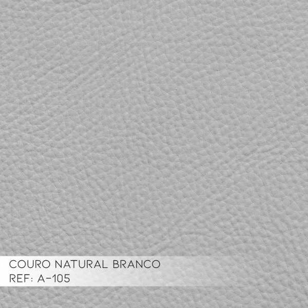 Sofá 4 Lugares Astúria 2,80M Couro Natural Branco - Gran Belo - 4