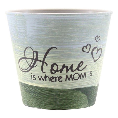 Kit 6 Mini Vasos de Planta Cachepot Estampados Decorados 11cm